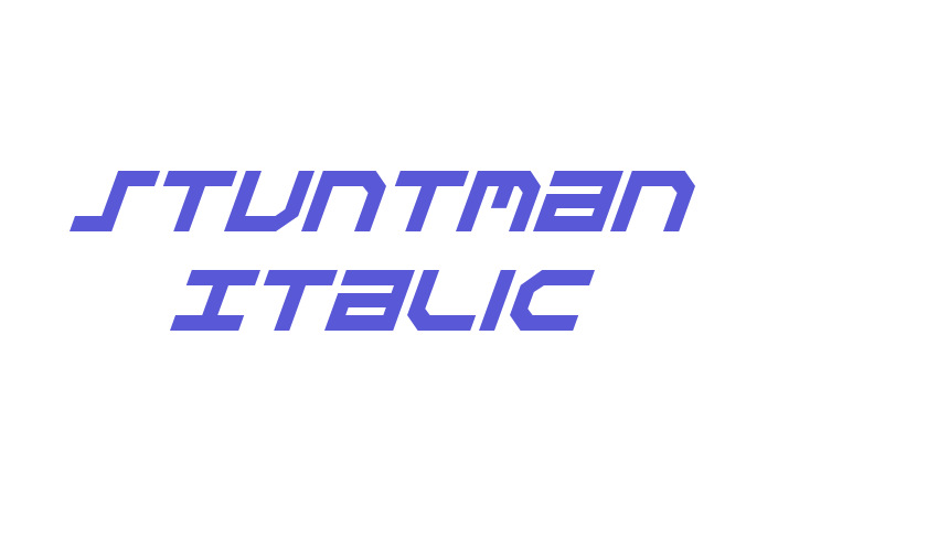 Stuntman Italic Font