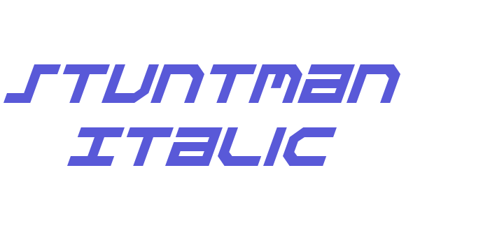 Stuntman Italic Font