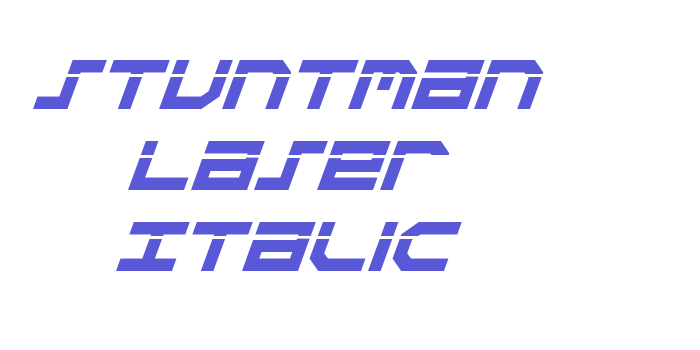 Stuntman Laser Italic Font Download