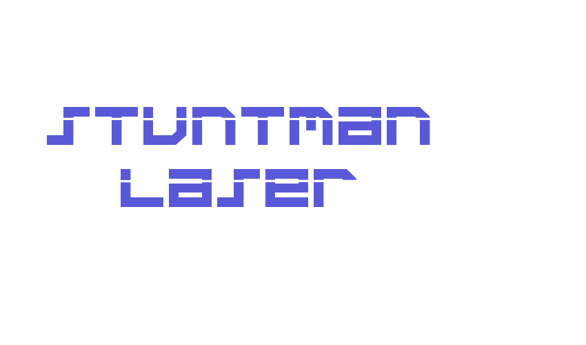 Stuntman Laser Font