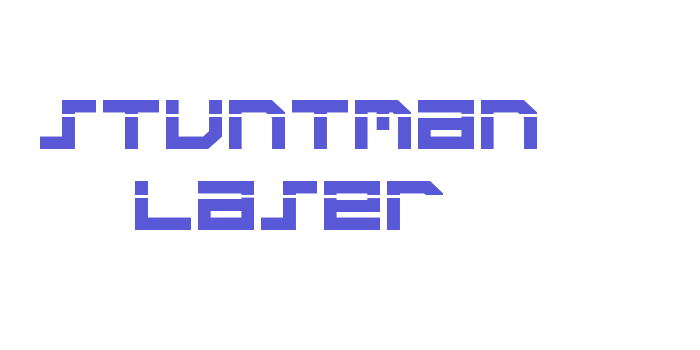 Stuntman Laser Font Download