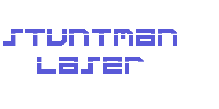 Stuntman Laser Font