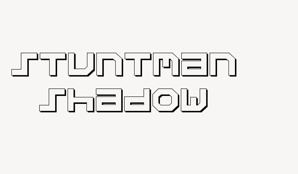 Stuntman Shadow Font