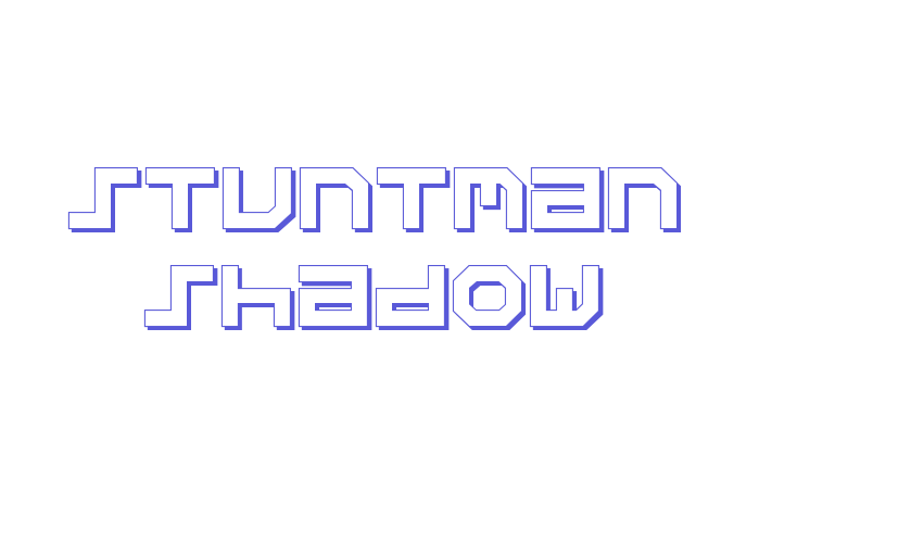 Stuntman Shadow Font