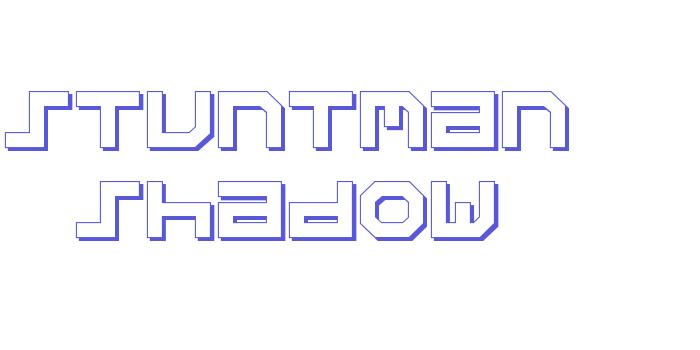 Stuntman Shadow Font