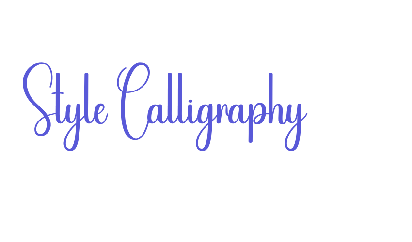 Style Calligraphy Font