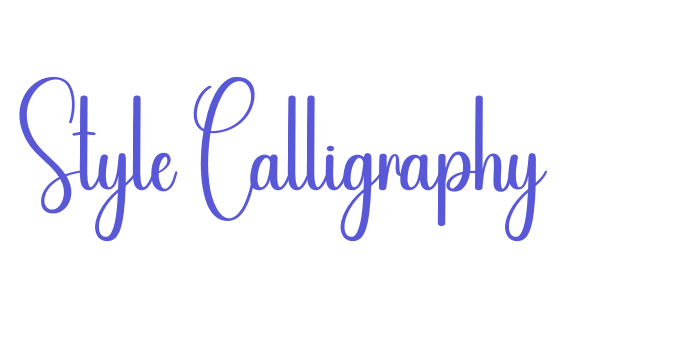 Style Calligraphy Font Download