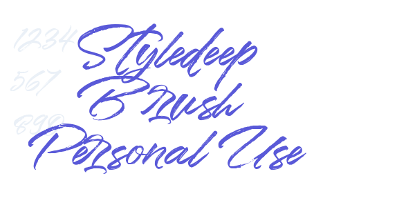 Styledeep Brush Personal Use font free