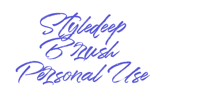 Styledeep Brush Personal Use Font Download