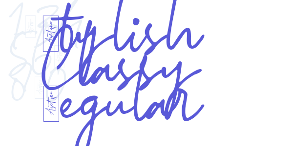 Stylish Classy Regular font free