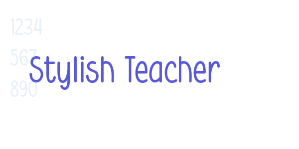 Stylish Teacher font free