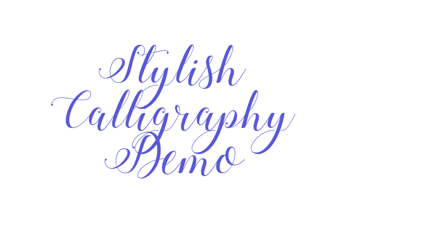 Stylish Calligraphy Demo Font