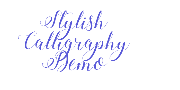 Stylish Calligraphy Demo Font Download