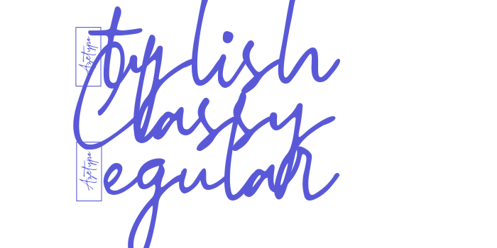 Stylish Classy Regular Font Download