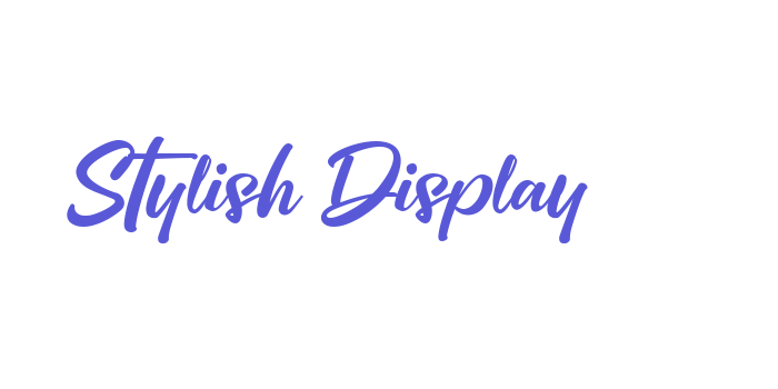 Stylish Display Font Download