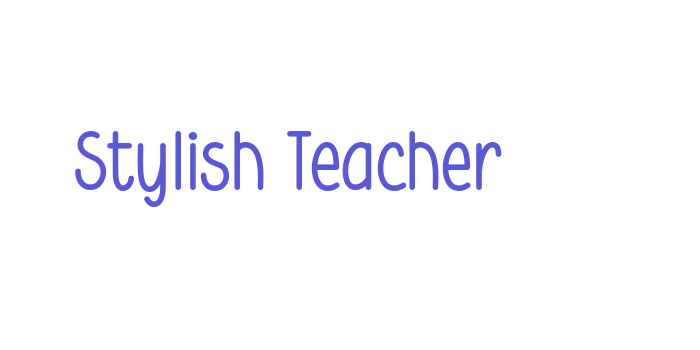 Stylish Teacher Font Download