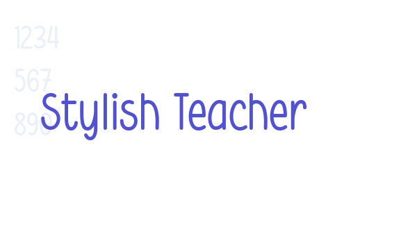 Stylish Teacher font download