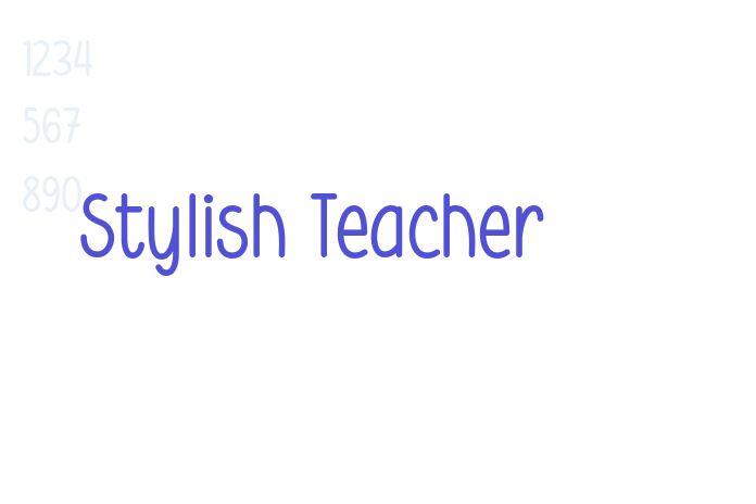 Stylish Teacher font download