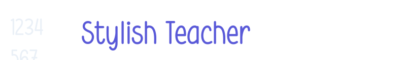 Stylish Teacher font download