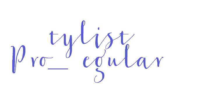 Stylist Pro_Regular Font Download