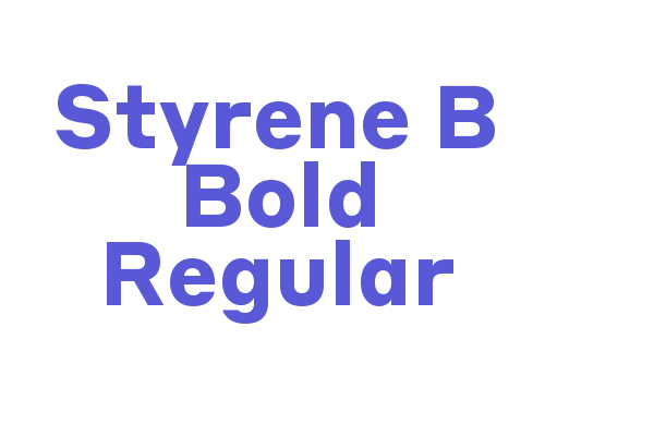 Styrene B Bold Regular Font