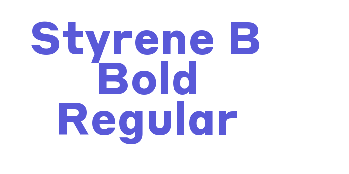 Styrene B Bold Regular Font Download