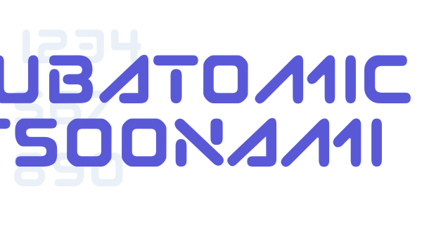 Subatomic Tsoonami Font