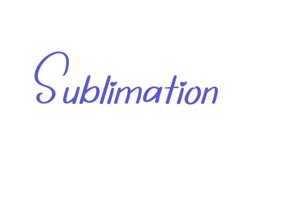 Sublimation Font