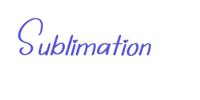 Sublimation Font