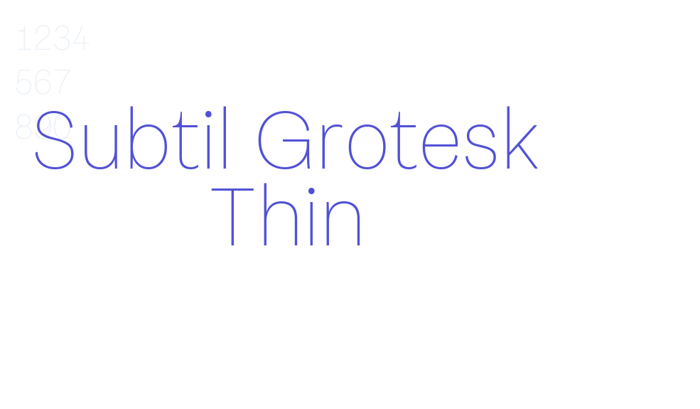 Subtil Grotesk Thin-font-download