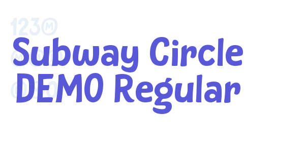 Subway Circle DEMO Regular font