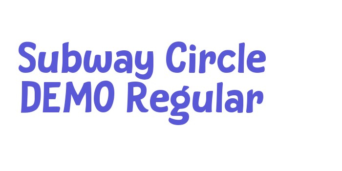 Subway Circle DEMO Regular Font Download