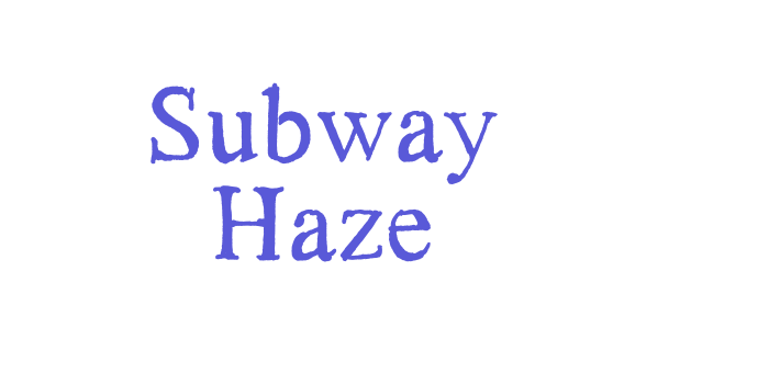 Subway Haze Font