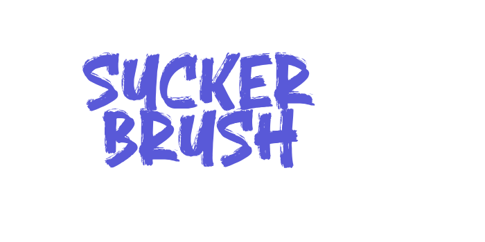 Sucker Brush Font Download