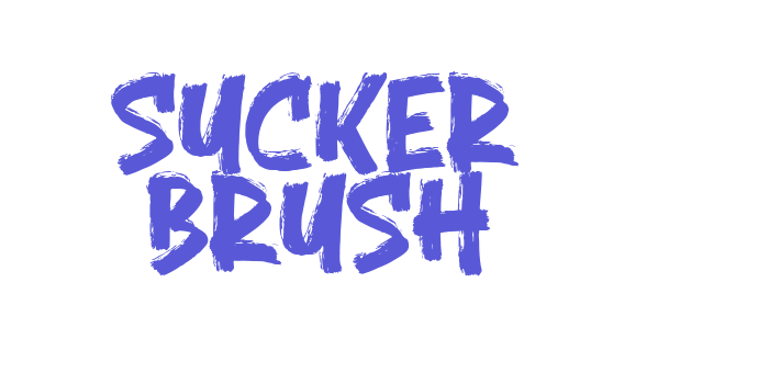 Sucker Brush Font