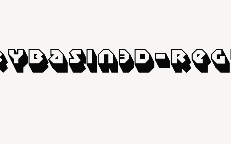 SudburyBasin3D-Regular Font