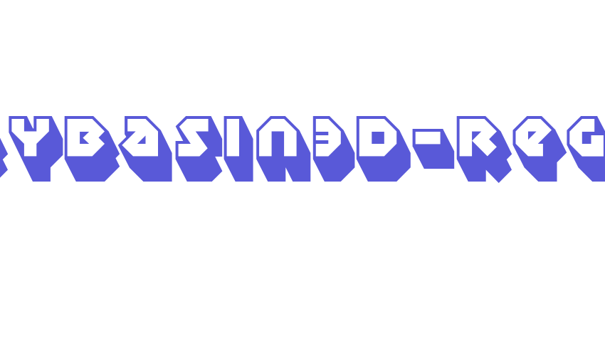 SudburyBasin3D-Regular Font