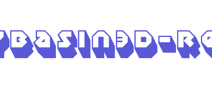 SudburyBasin3D-Regular Font