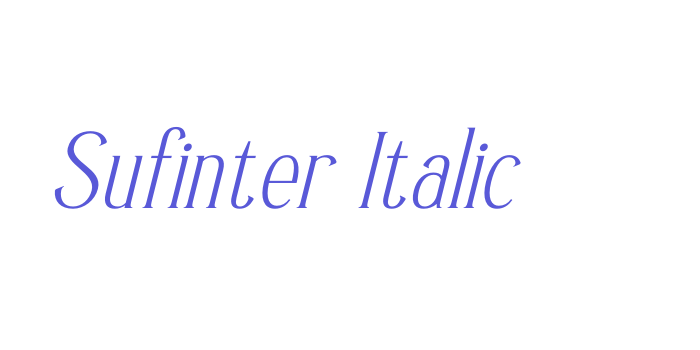 Sufinter Italic Font Download