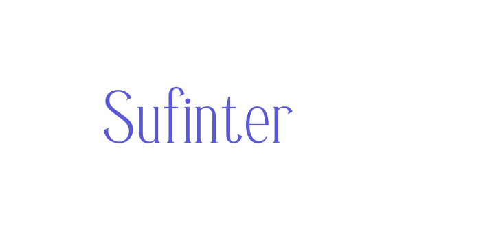 Sufinter Font Download