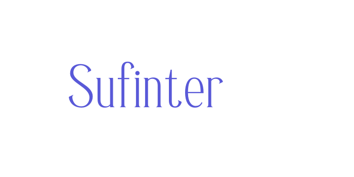 Sufinter Font