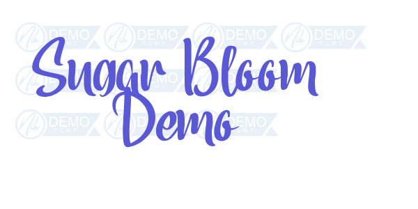 Sugar Bloom Demo font free