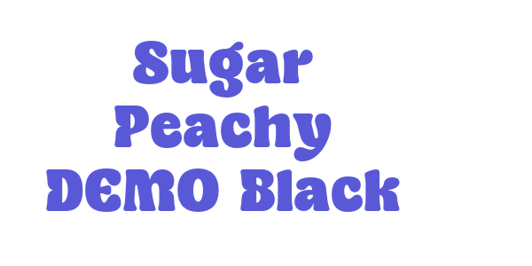 Sugar Peachy DEMO Black font free