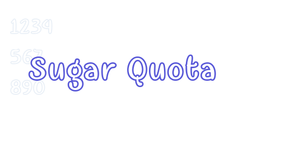 Sugar Quota font free