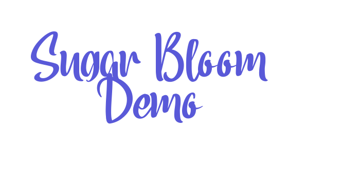 Sugar Bloom Demo Font Download