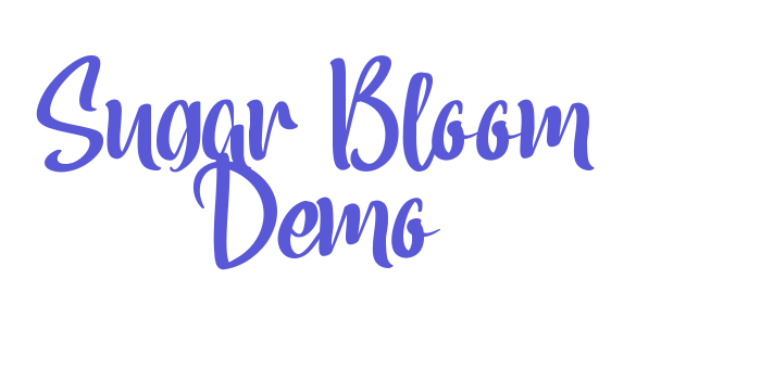 Sugar Bloom Demo Font