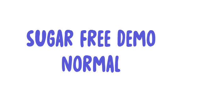 Sugar Free DEMO Normal Font Download