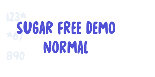 Sugar Free DEMO Normal-font-download