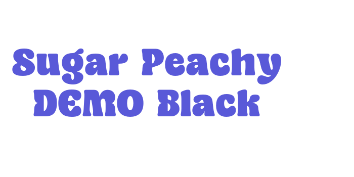 Sugar Peachy DEMO Black Font Download