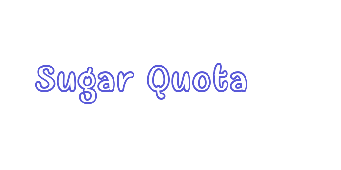 Sugar Quota Font Download